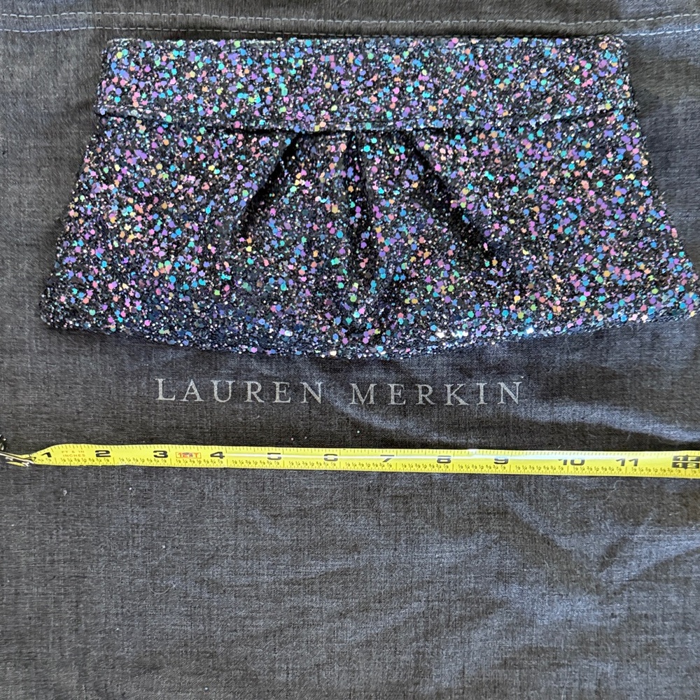 Lauren Merkin Multicolor Glitter Clutch